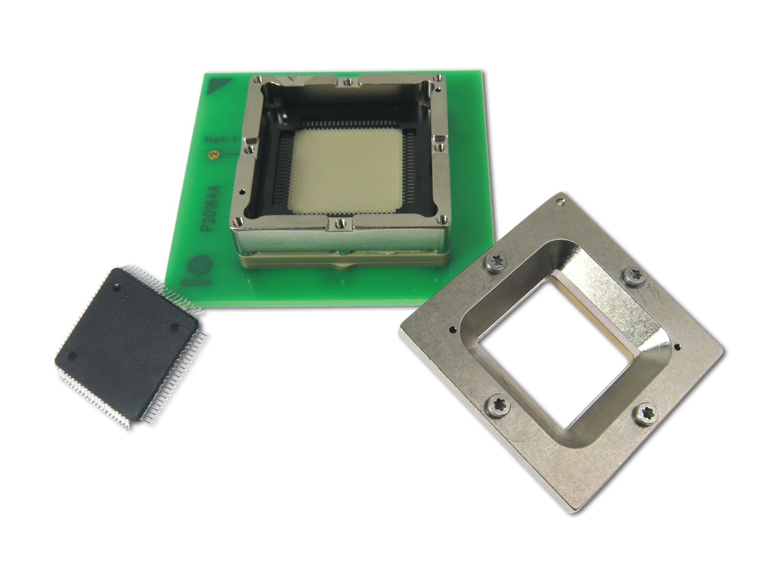 172QFP, 0.65mm pitch QFP spring pin socket